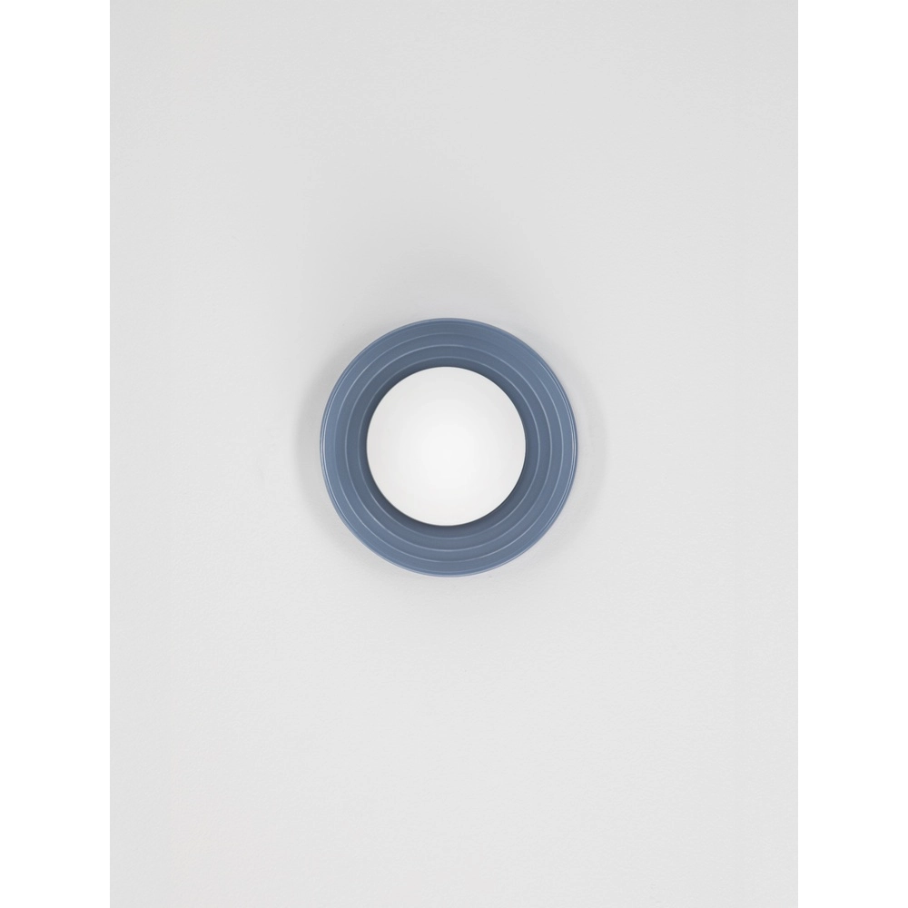 Wall lamp Orbique light blue Ø 16cm Lyora 5212017483904