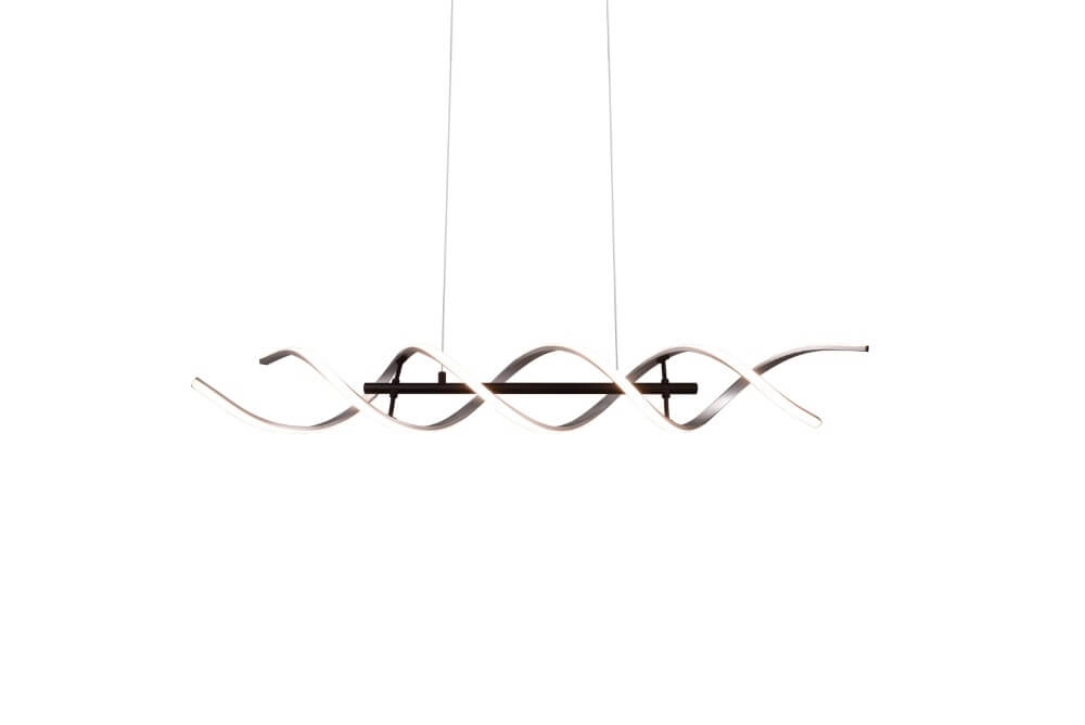 Design LED hanging lamp Sequence brushed metal Trio 4017807540710