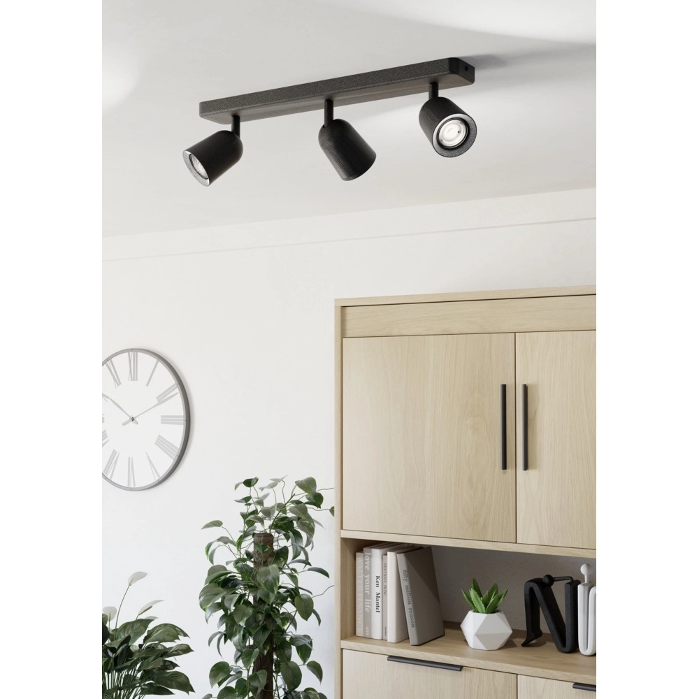 Surface-mounted spot Camaldoli 3-light black Eglo 9008606360451