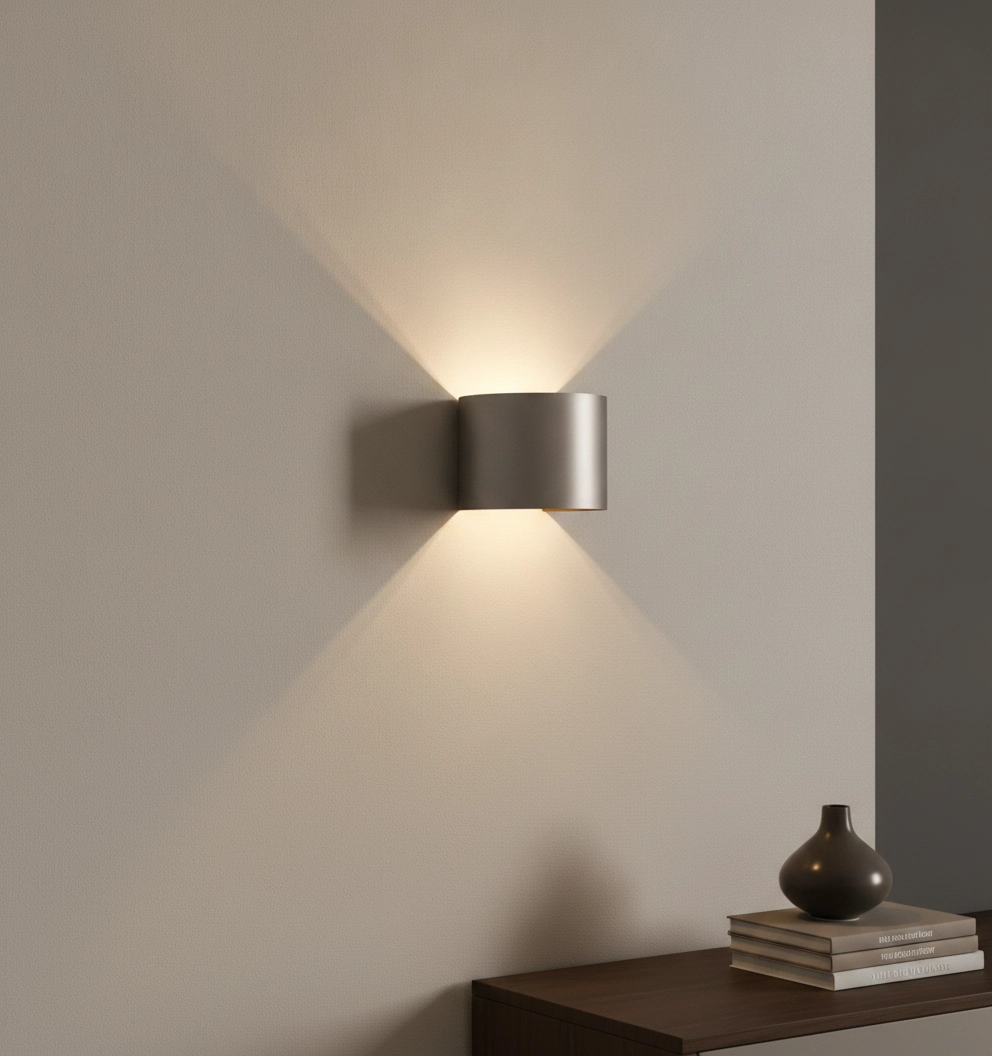 Surface-mounted spot Gyro champagne