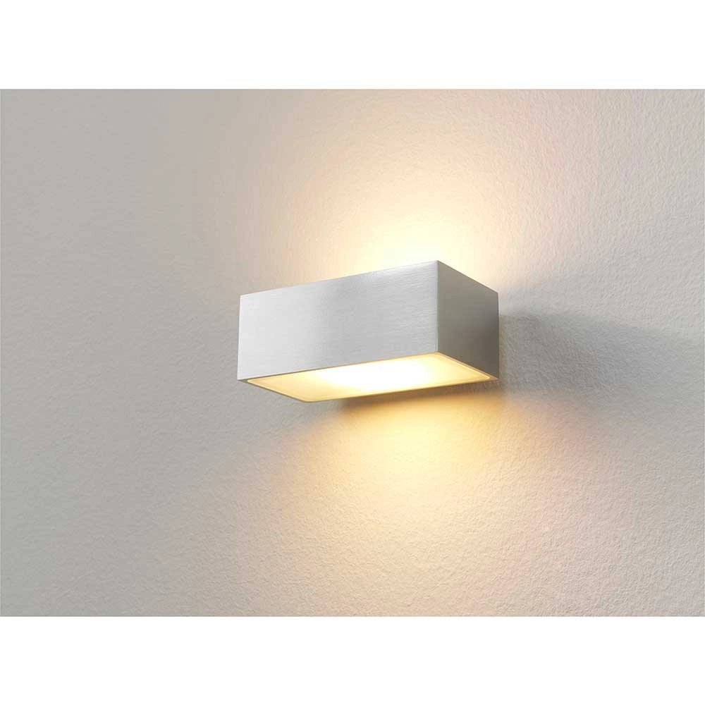 LED facade spotlight Eindh 13cm aluminum
