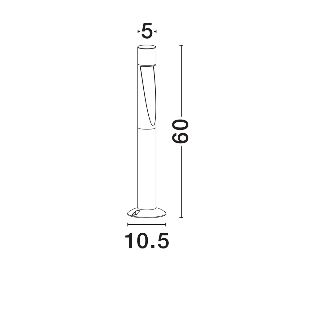 Sleek outdoor lamp Nooi 60cm Lyora 5212017476562