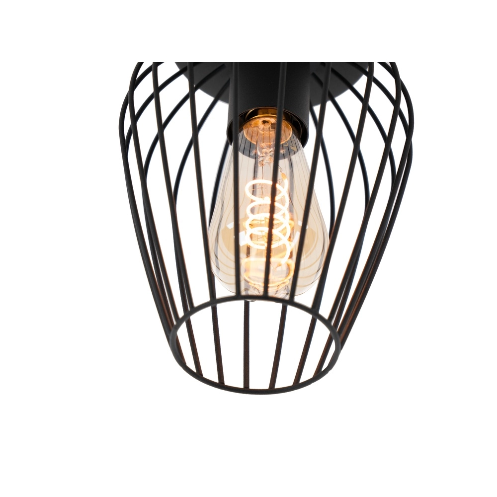 Wire ceiling lamp Newtown Ø 16cm - black Eglo 9002759307790