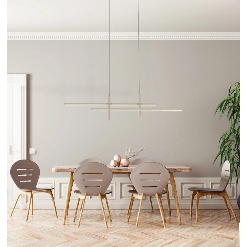 Design pendant lamp Trepiliano sand brown Eglo 9008606356676
