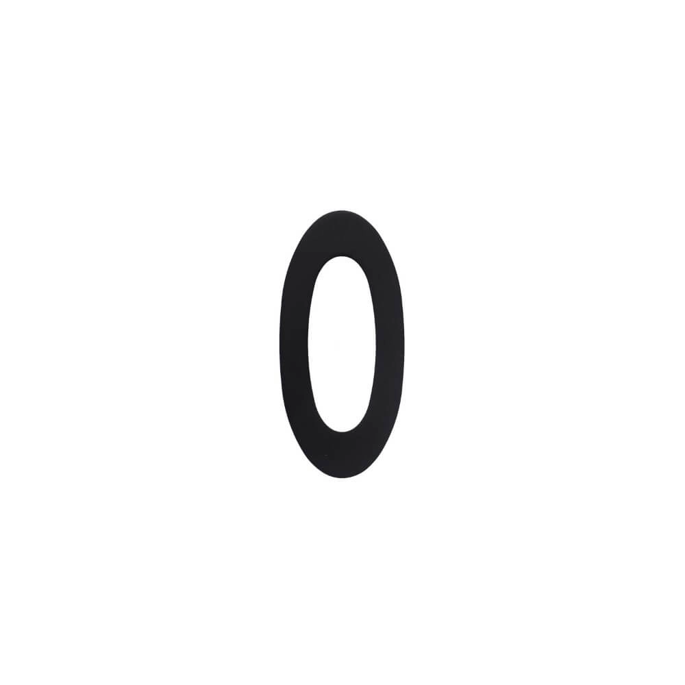 House number 0 Numbra black