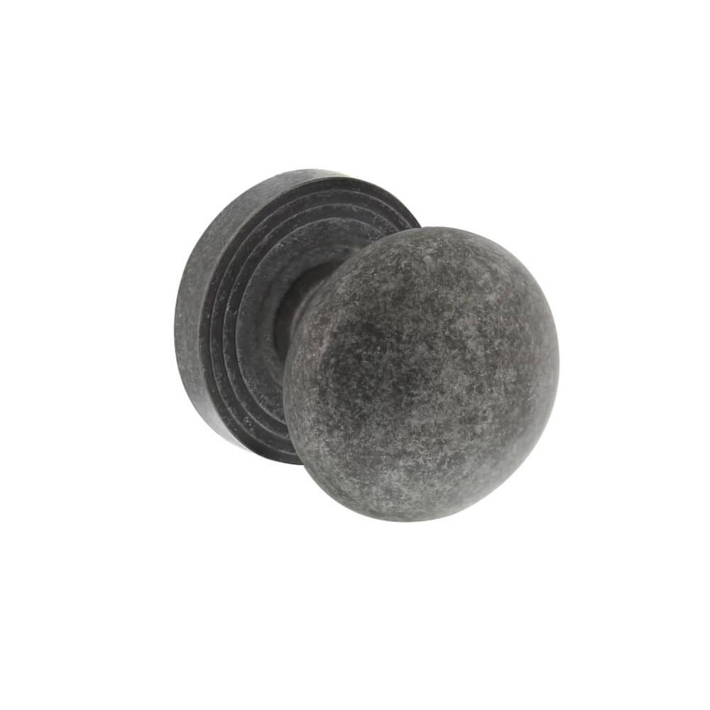 Country door knob Tondo old grey Ø 5.5cm