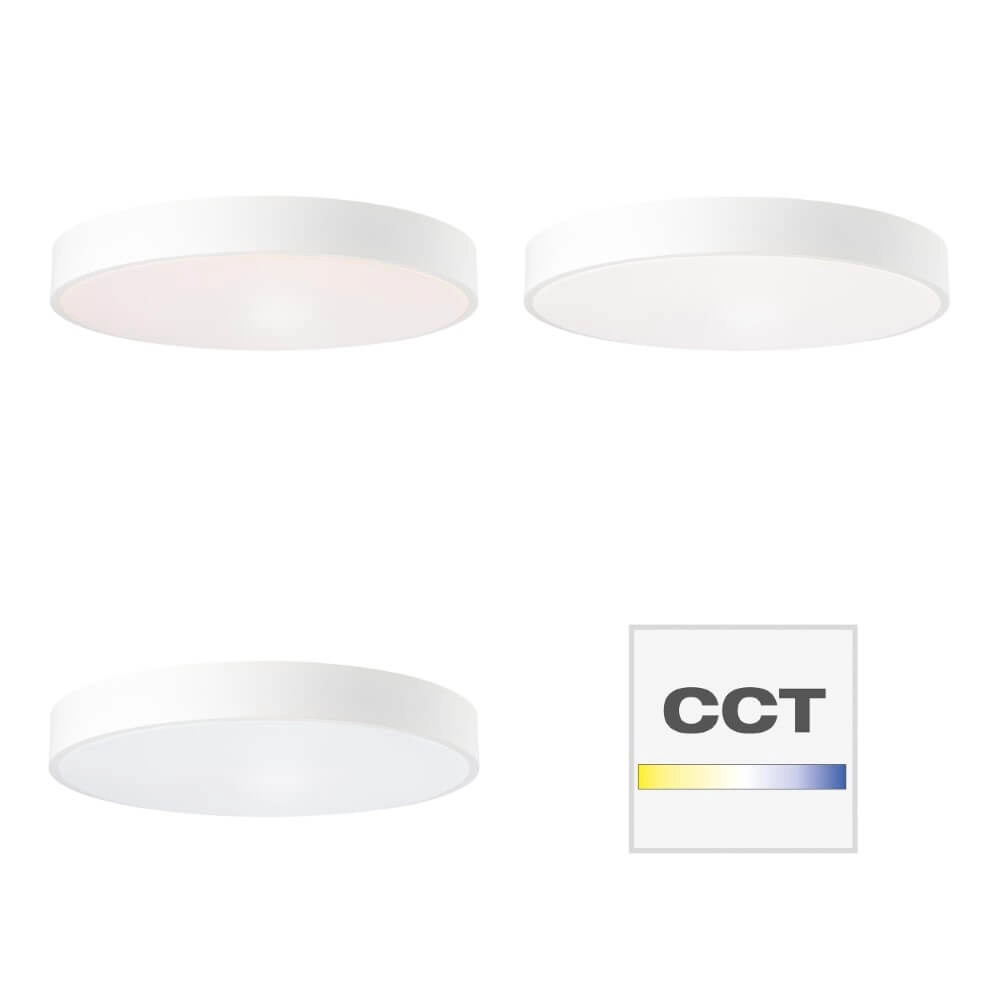 White LED ceiling light Slimline Ø 49cm Brilliant 4004353375842