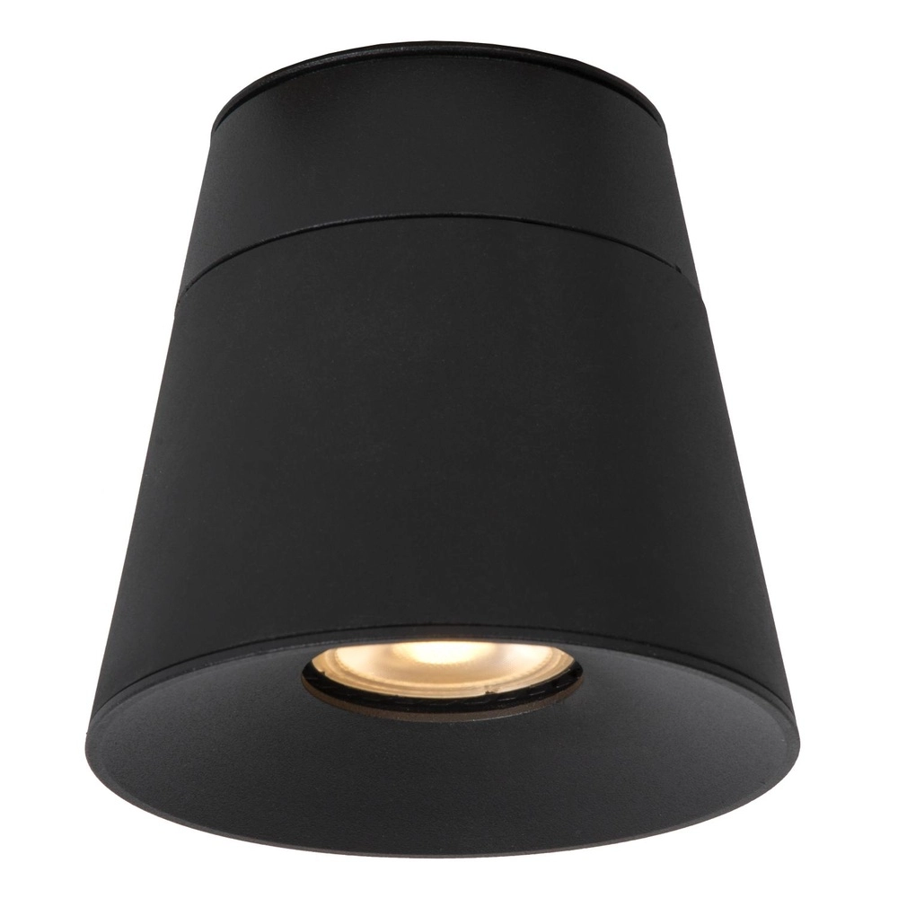 Ceiling spotlight Trigono Single Black Lucide 5411212093110