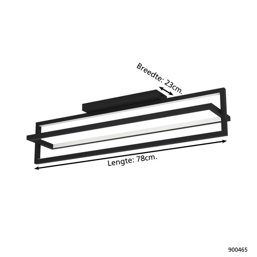 Led ceiling light Siberia black Eglo 9008606244041