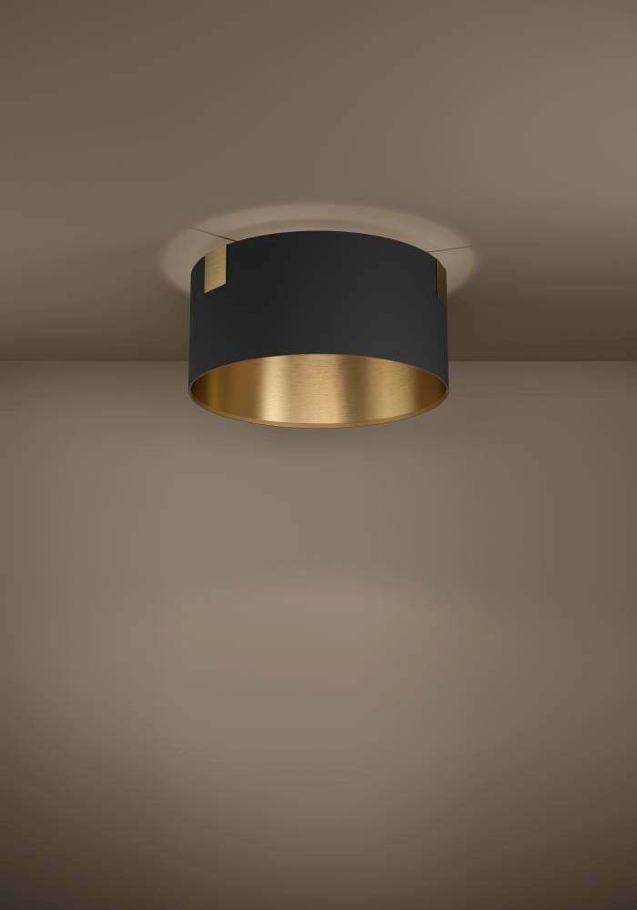 Ceiling light Tortola 1 Ø 45cm - black with gold Stars of Light 9002759399634