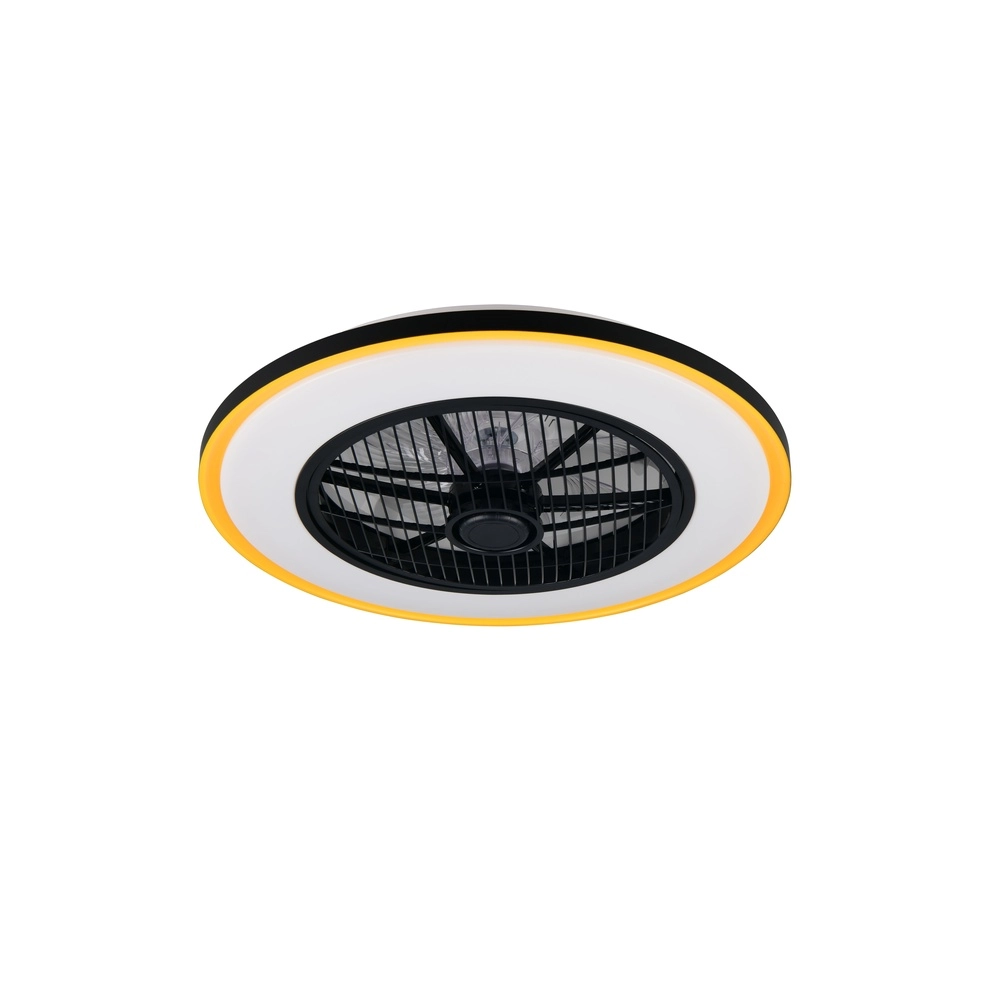 Ceiling fan Varpula black with gold Trio 4017807688597