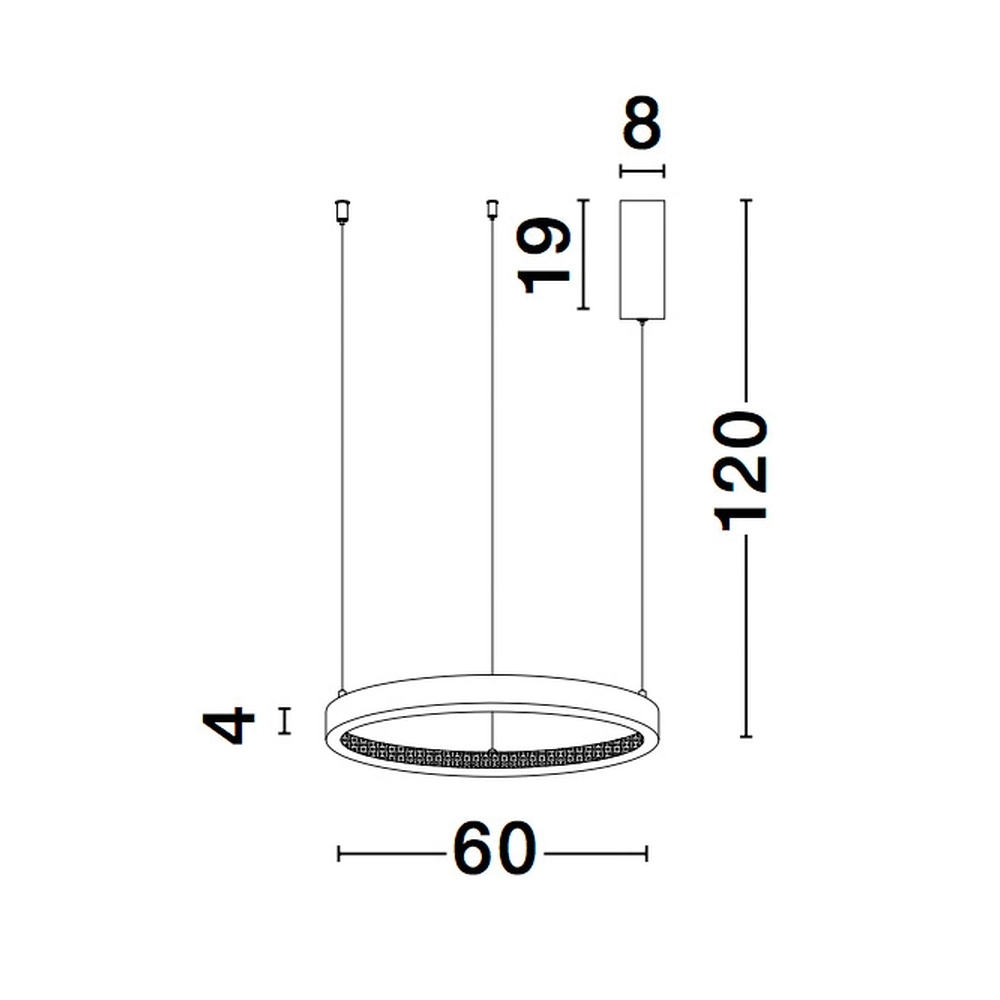 Pendant lamp Preston black Ø 60cm Lyora 5212017429179