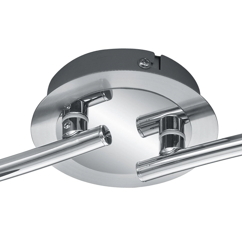 Modern ceiling spot Levisto 4-light nickel matt Trio 4017807281712