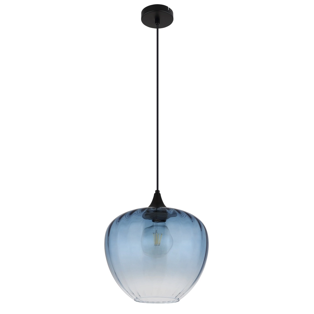 Pendant lamp Sander blue glass Globo 9007371512126