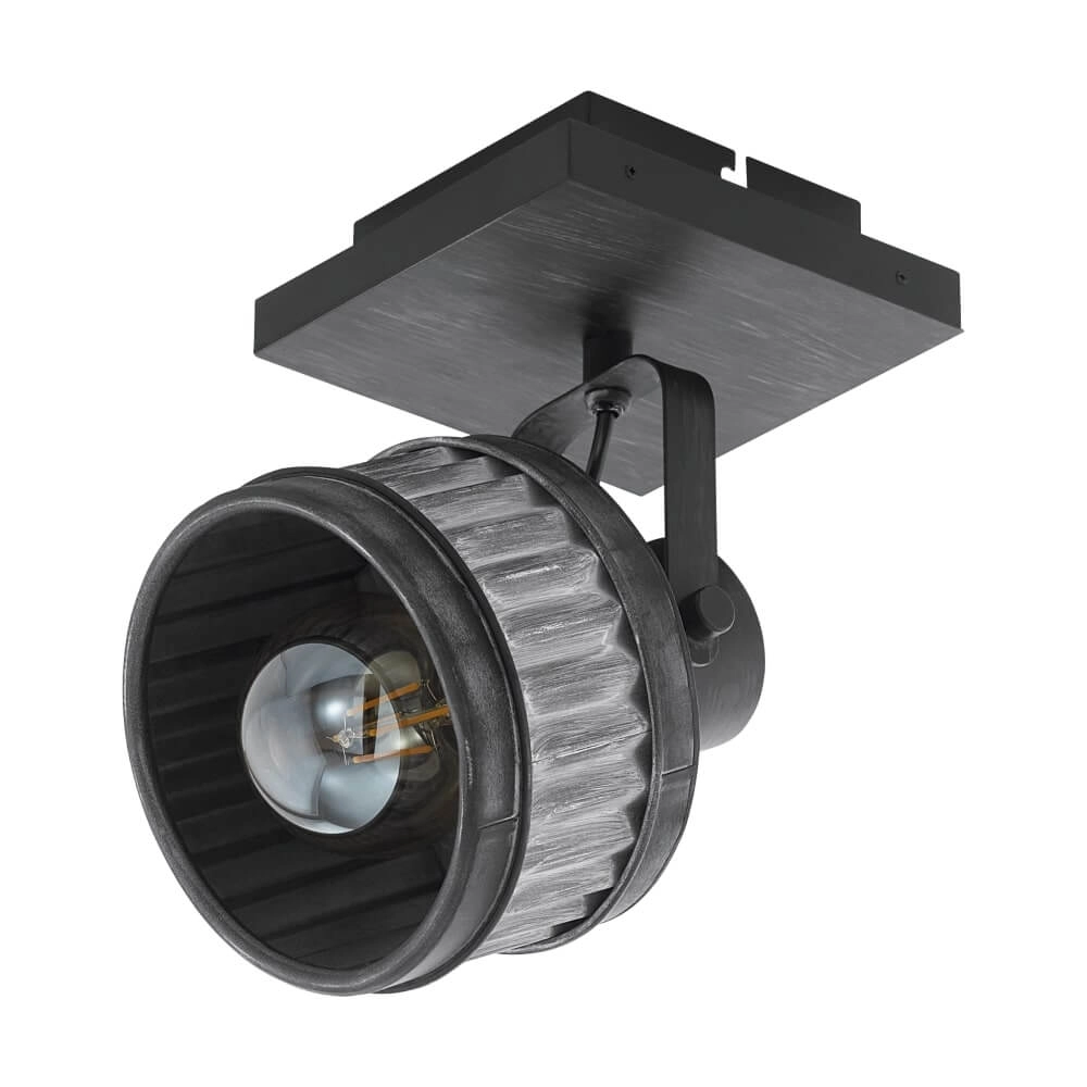 Antique gray surface-mounted spotlight Turrock