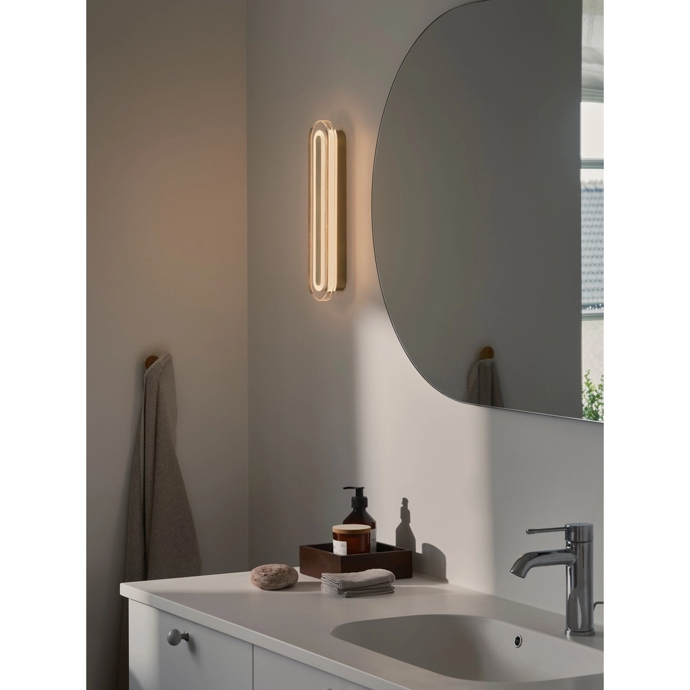 Bathroom wall lamp Cavara  LED - brass Nordlux 5704924025952
