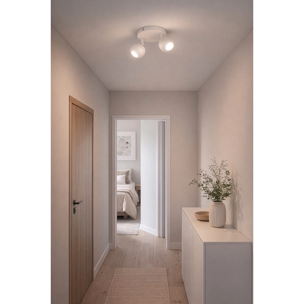 Surface-mounted spot Enaro 2-light grey