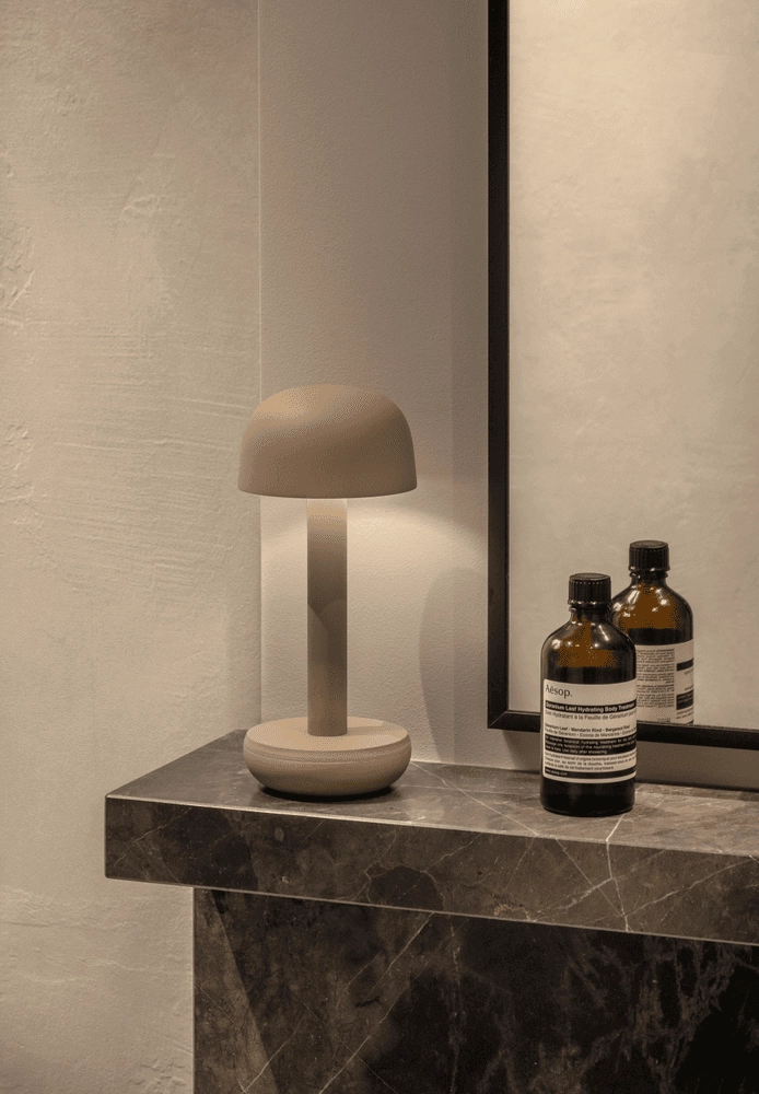 Rechargeable table lamp Two Beige Humble 7446023311380
