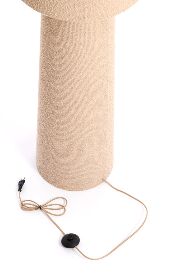 Teddy floor lamp Micky cream Ø 40cm Light & Living 8717807712570