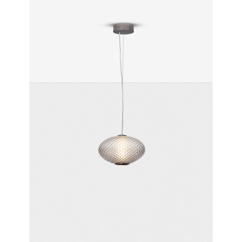 Pendant lamp Aora oval brown glass Lyora 5212017483843