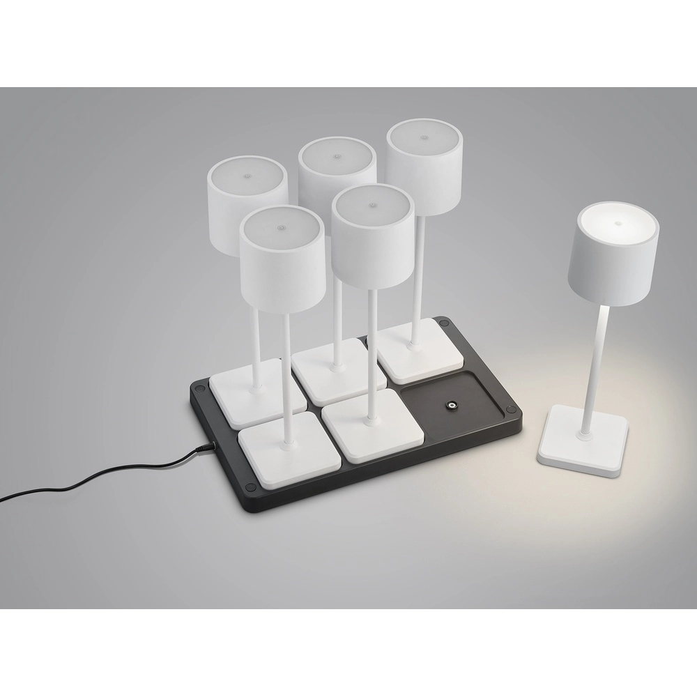 Set of 6 table lamps Fernandez white Trio 4017807601671