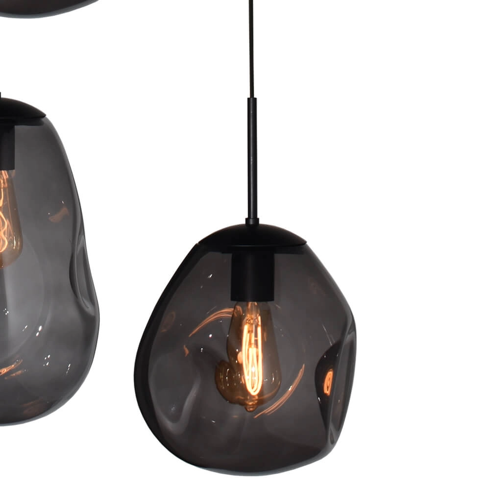 Vide hanging lamp Lava 5x smoke glass Masterlight 8718121286549