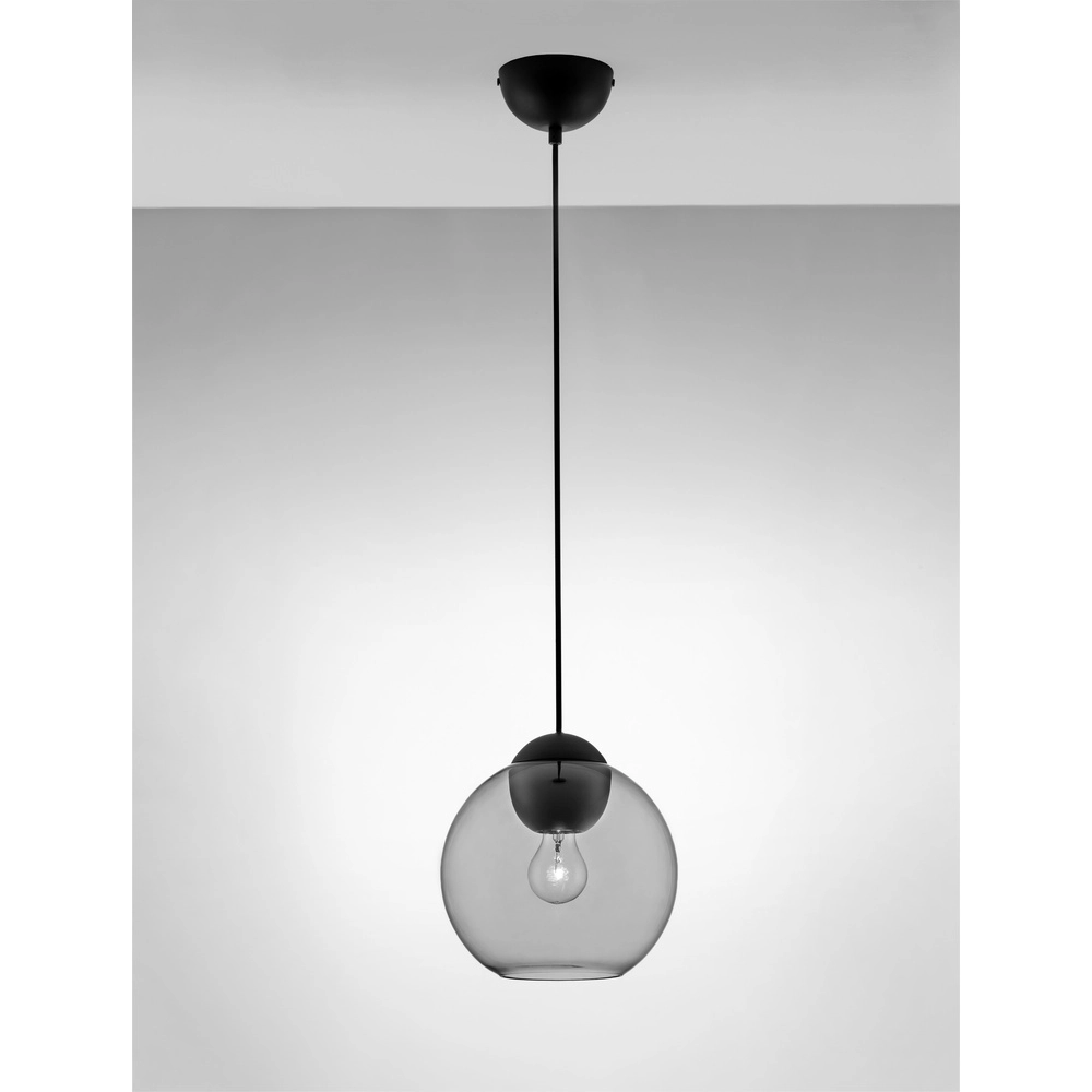Design pendant lamp Midori smoke glass