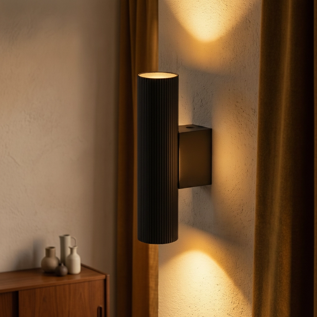Wall spotlight Comet Up & Down Black