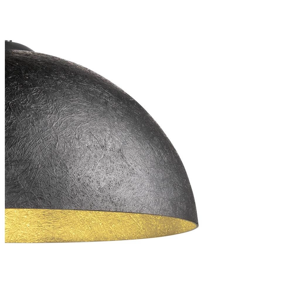 Pendant lamp Forchini 50 black with gold Ø 50cm SLV 4024163298643