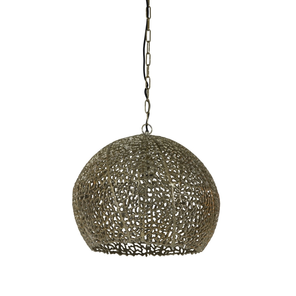 Oriental pendant lamp Sinula Ø 45cm - brass