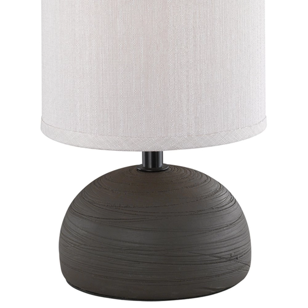 Table lamp Luci 23cm brown with white Trio 4017807346206