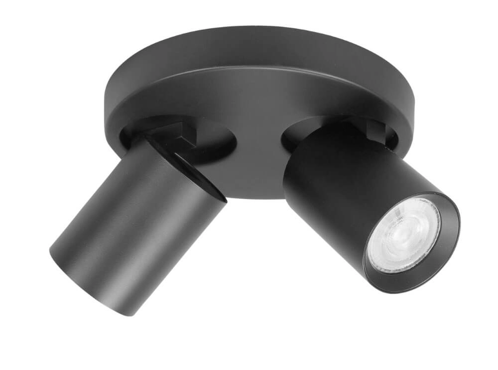 Surface-mounted spotlight Oliver 2-light matt black