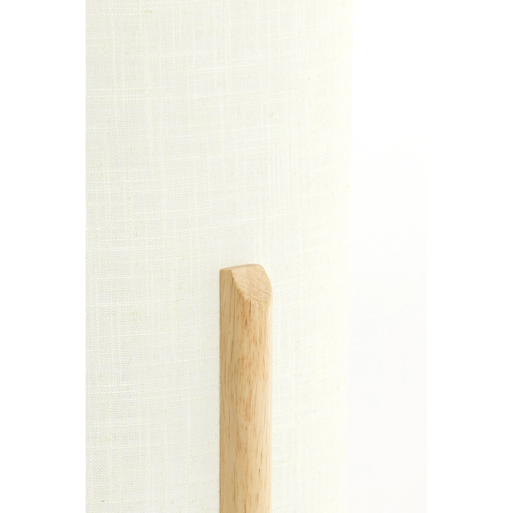 Table lamp Litto Ø 22cm - wood look with natural linen Light & Living 8717807792688
