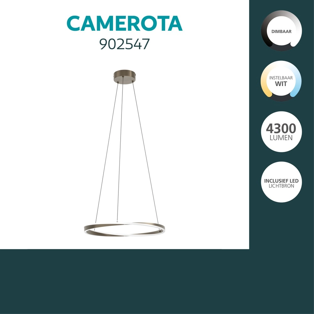 Design pendant lamp Camerota dark bronze Ø 55cm