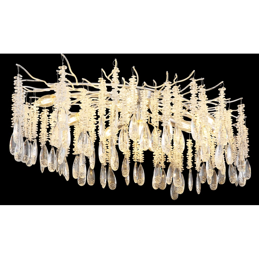 Ceiling lamp Kinga silver grey 100cm Globo 9007371578986