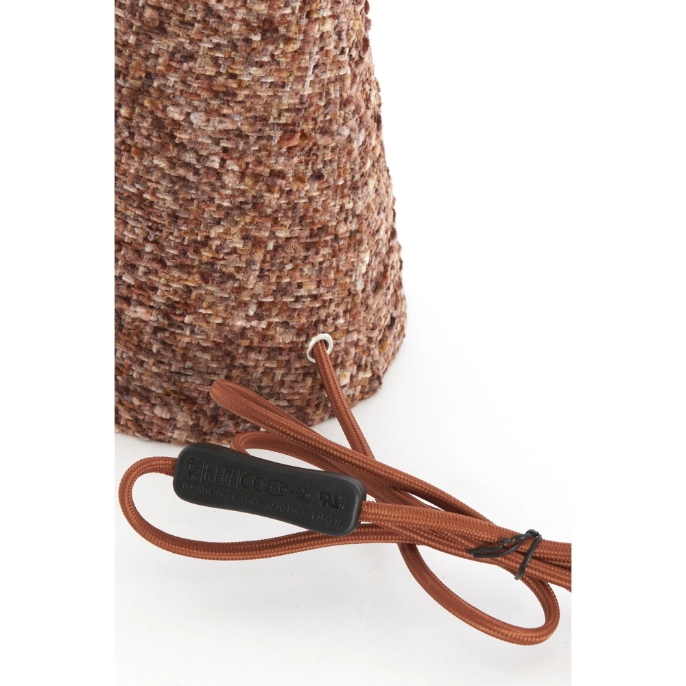 Boucle table lamp Micky 58cm - burgundy Light & Living 8717807834197