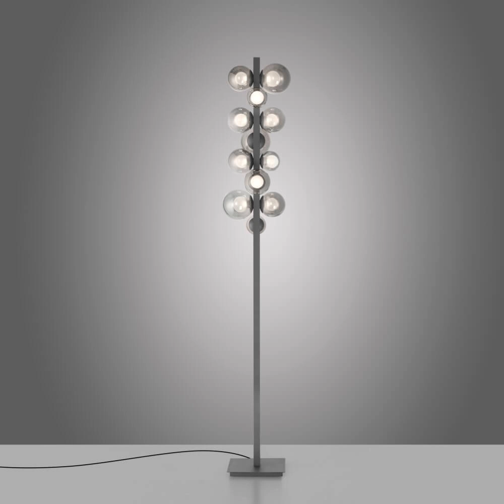 Gray floor lamp Pure Popup design Paul Neuhaus 4012248385647