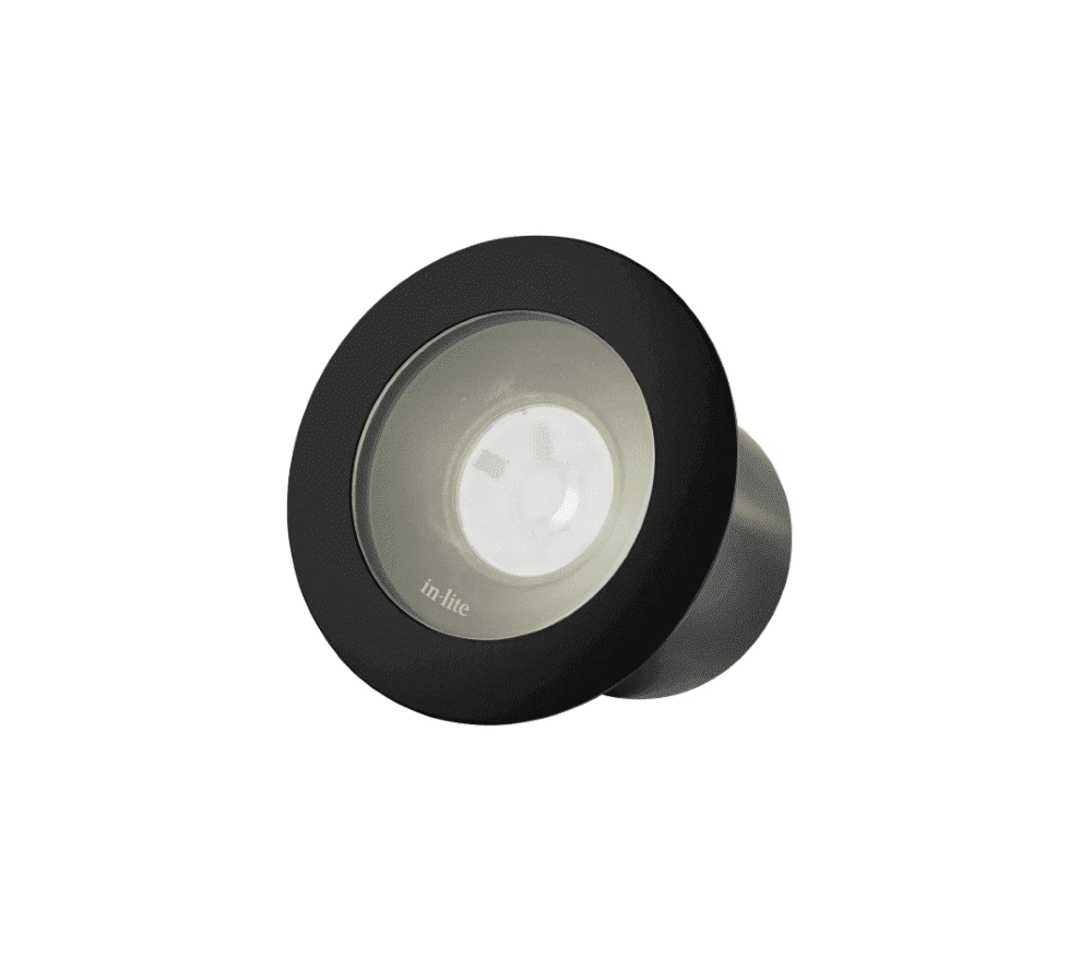 Ground spotlight Nero 12 volt LED In-lite 8717051004544