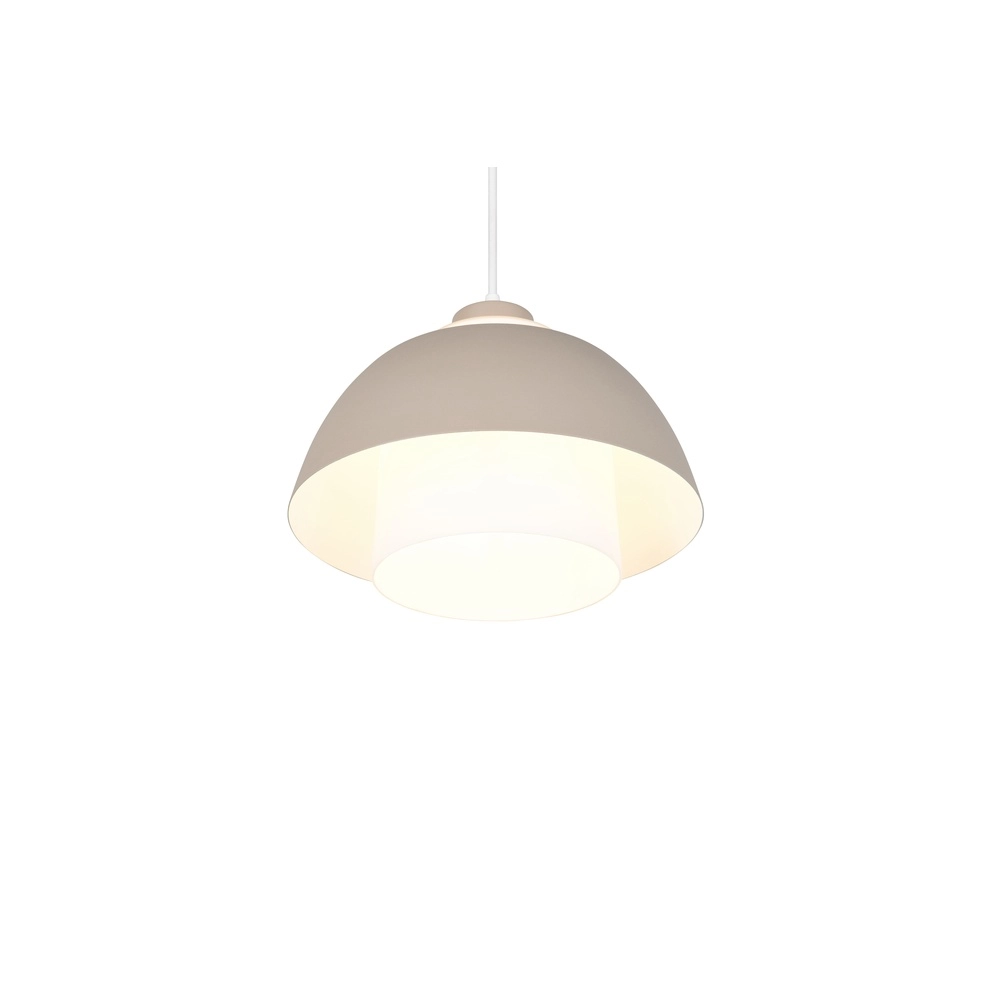 Design pendant lamp Tilos sand brown Ø 30cm Trio 4017807690118