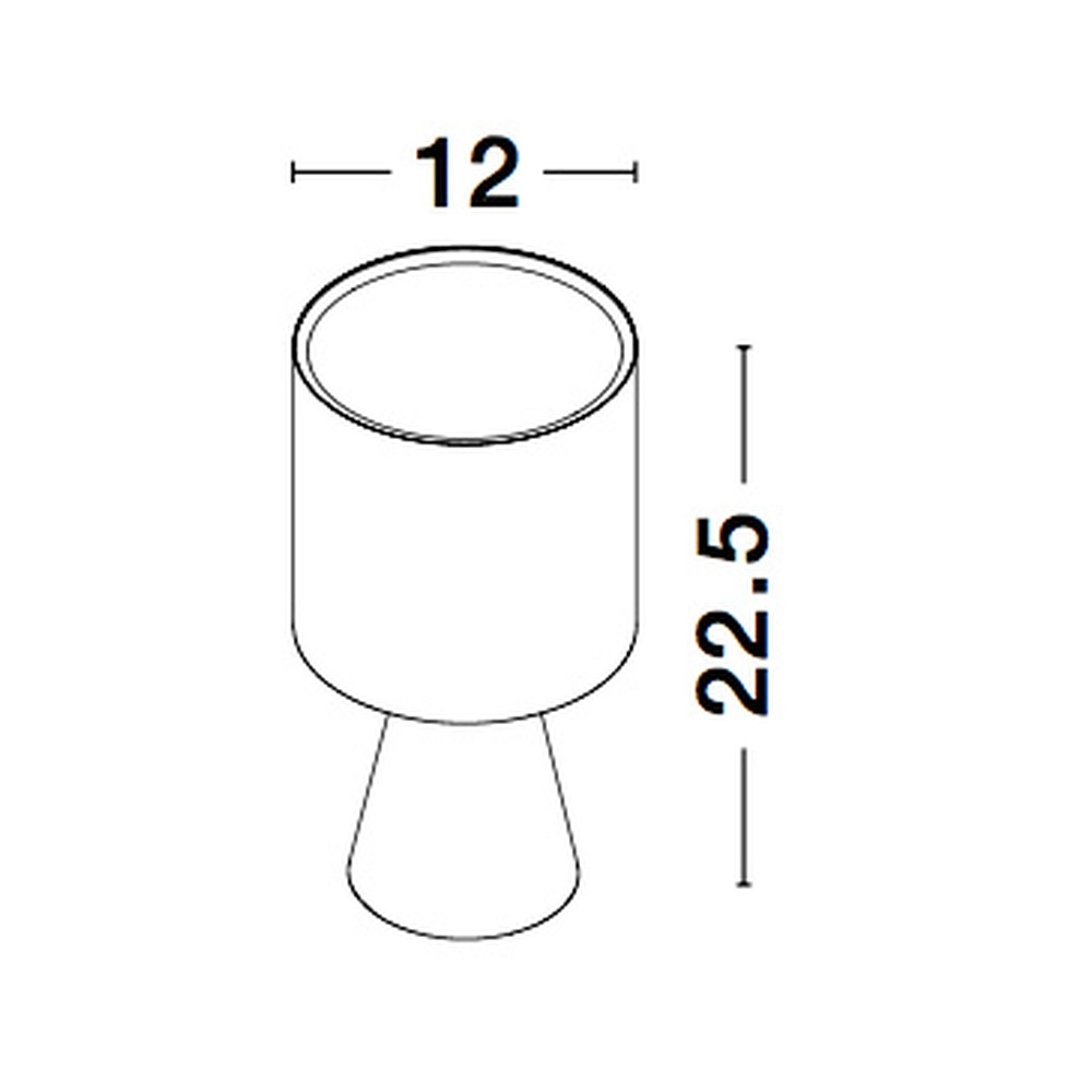 Table lamp Zero white with white hood Lyora 5212017427816