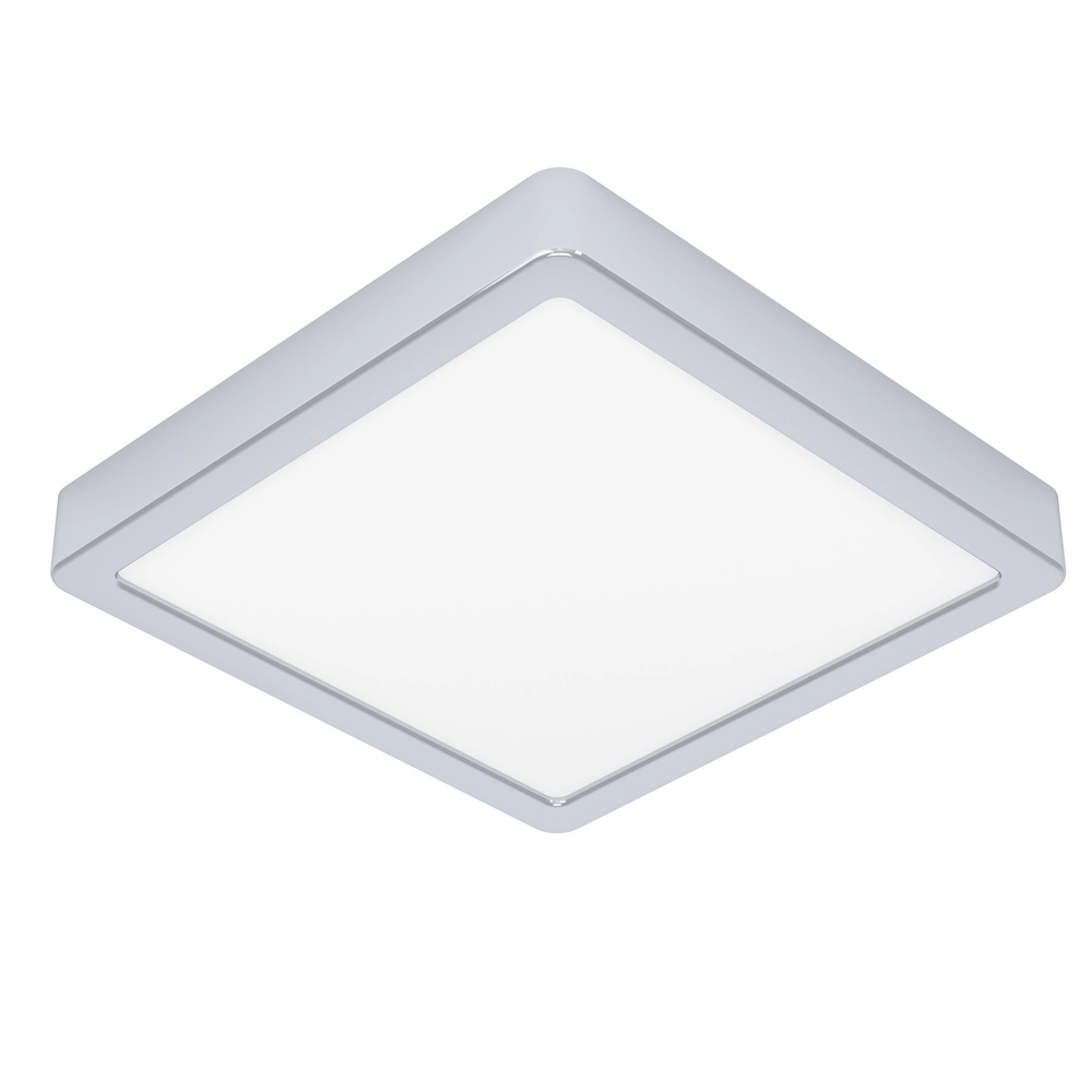 Chrome ceiling light Fueva 6 LED - 22x22 cm