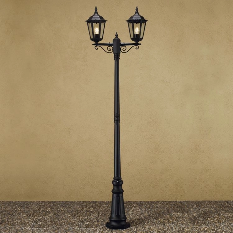 Classic outdoor lantern Firenze 2-light black KonstSmide 7318307234756