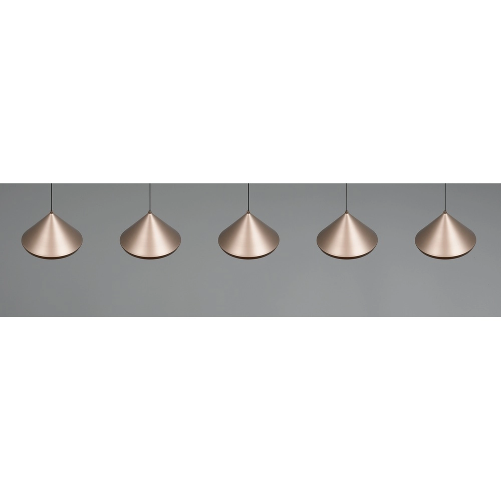 5-light pendant lamp Laguna coffee brown Trio 4017807671094