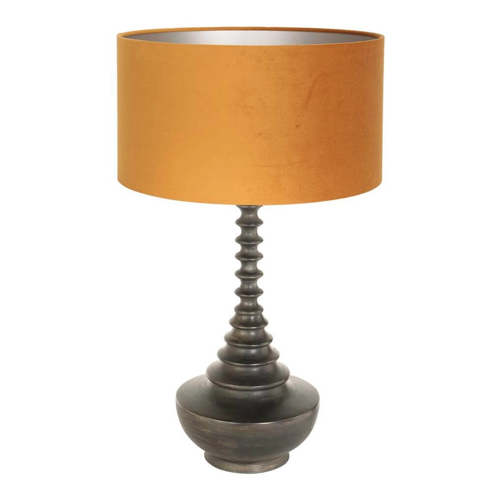 Unique table lamp Bois with golden hood