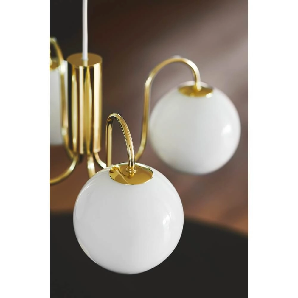 Pendant lamp Franca 4-light brass Nordlux 5704924015892