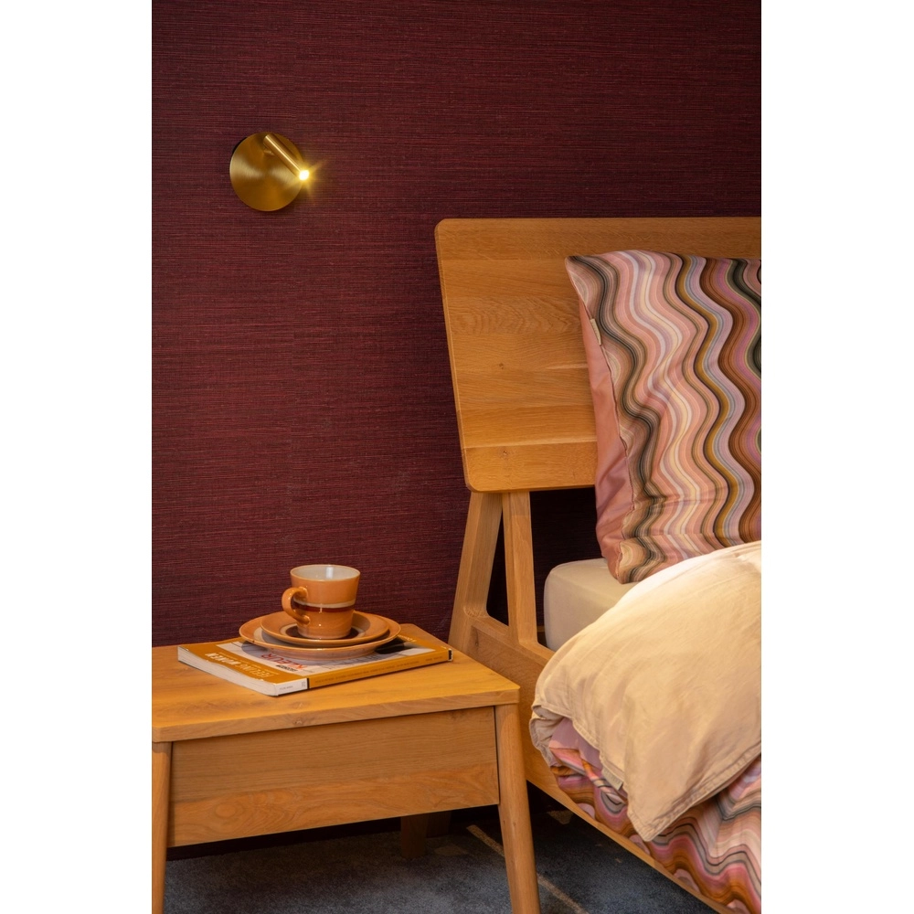 Magnetic wall light Jolijn Rechargeable Gold Bedside Lamp Lucide 5411212771346