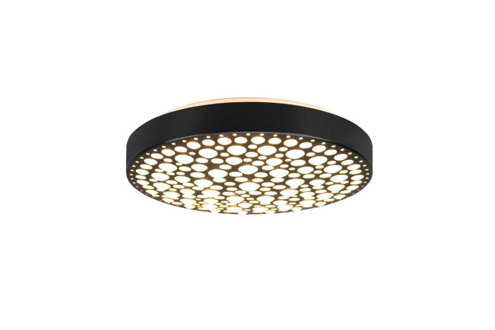 RGB LED ceiling lamp Chizu Ø 40cm - black