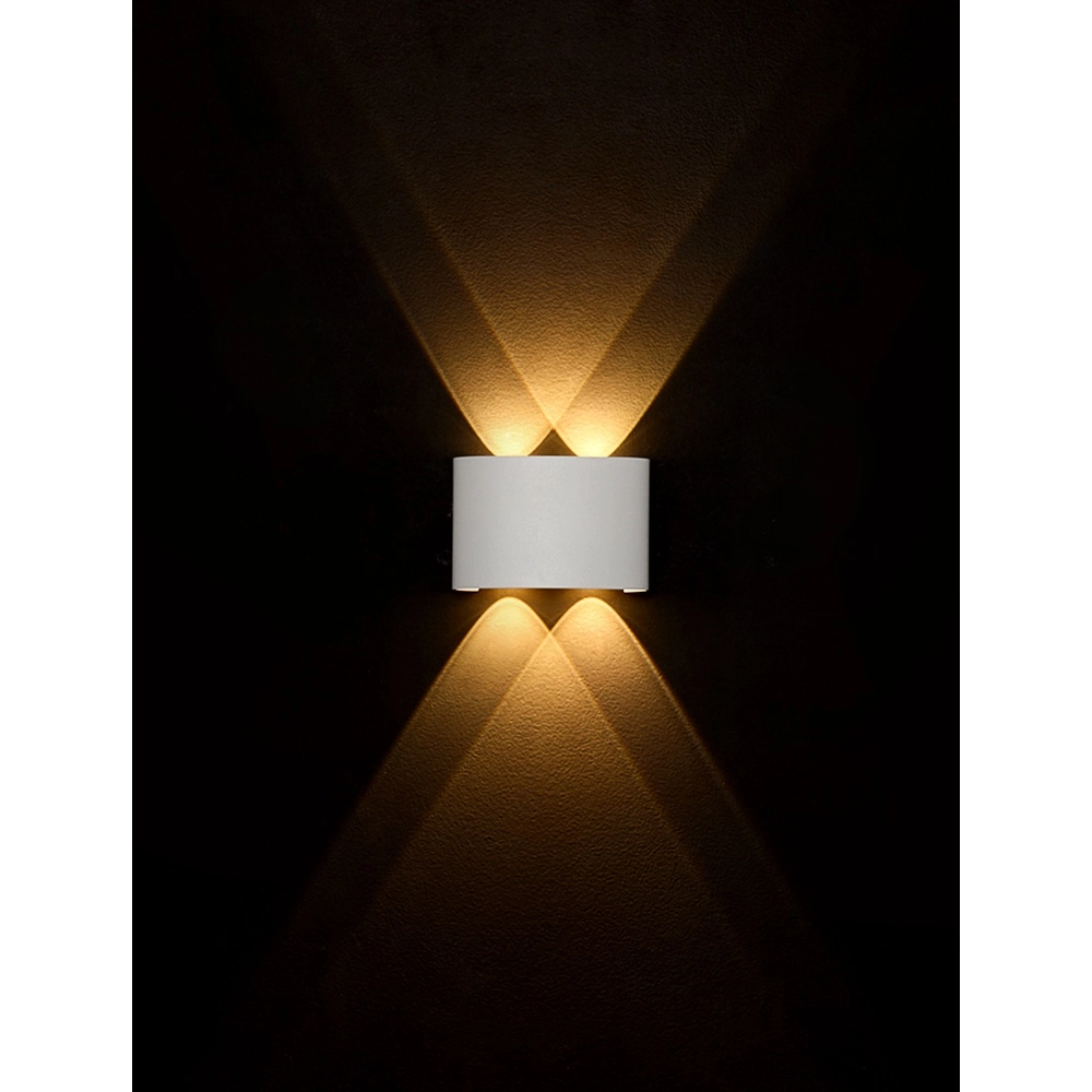 Oval wall lamp Duomo white