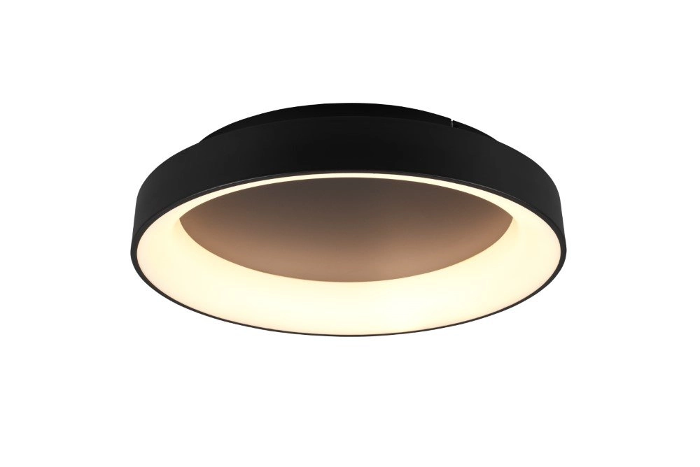LED flush ceiling light Girona 48w - 2700-6000K - 60cm black Trio 4017807489866