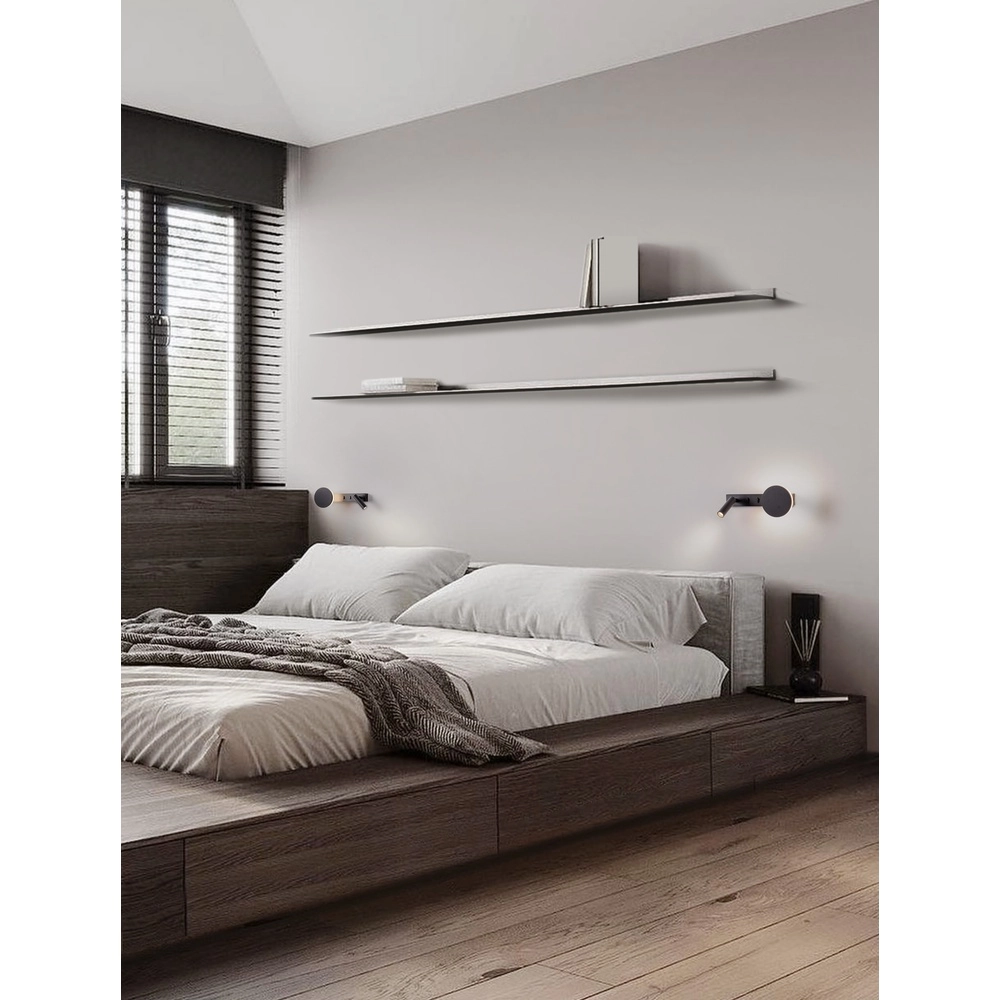 Bedside lamp Noima black Lyora 5212017455260